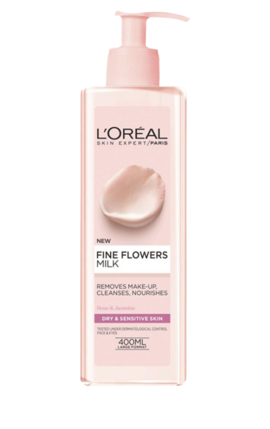 منظف مكياج لوريال بالحليب الزهري - L’Oréal Fine Flowers Milk 400ml