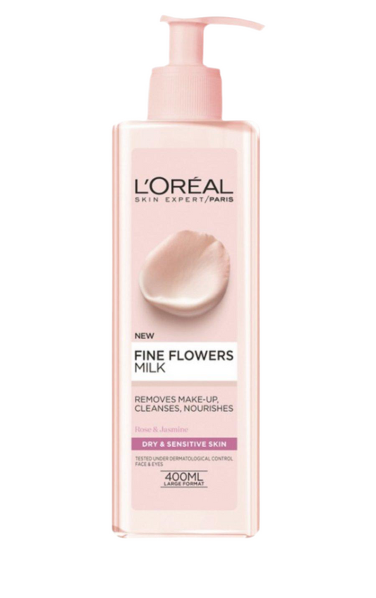 منظف مكياج لوريال بالحليب الزهري - L’Oréal Fine Flowers Milk 400ml