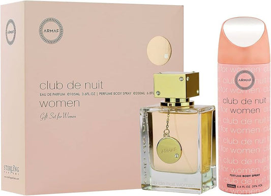 Club De Nuit For Women Gift Set 100 ml + Body Spray 200ml